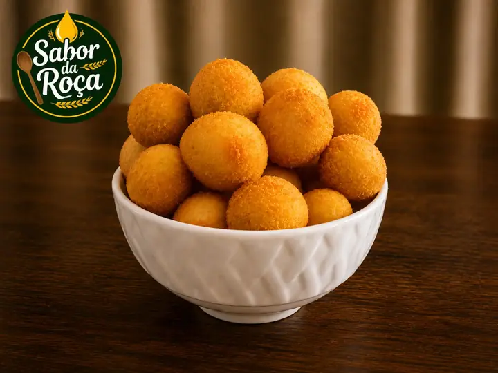 Bolinhos de queijo da marca Salgados Sabor da Roça